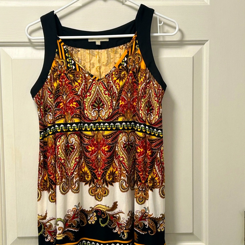Joan Vass NY Sleeveless Tunic Top Size Small